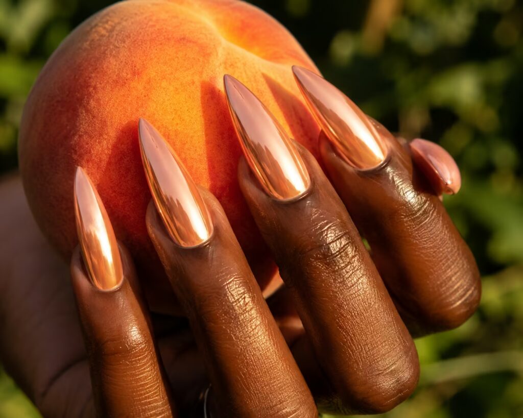 Peach Chrome Stiletto