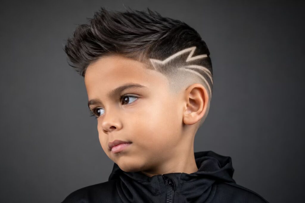 The Brushed-Up Zigzag Fade