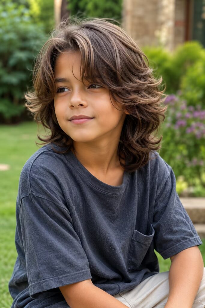 The Layered Flow Boys Haircut