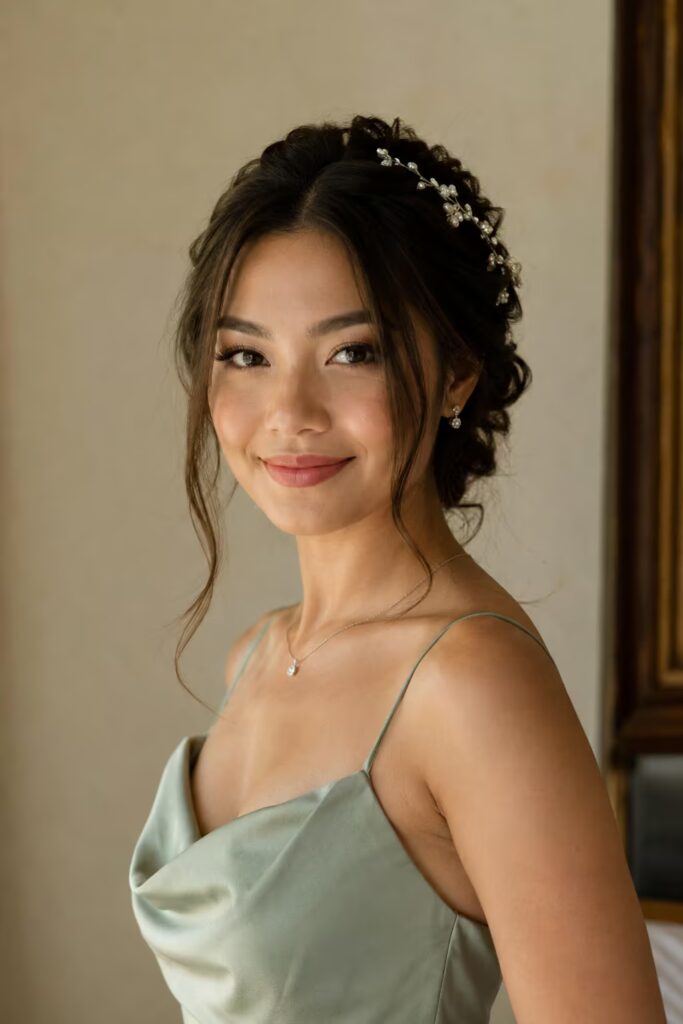 Messy Golden Fishtail Braid graduation hairstyle