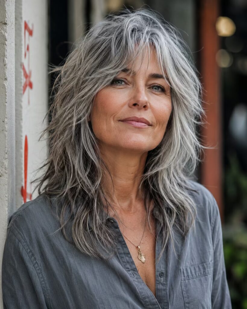 Modern Gray Wolf Cut
