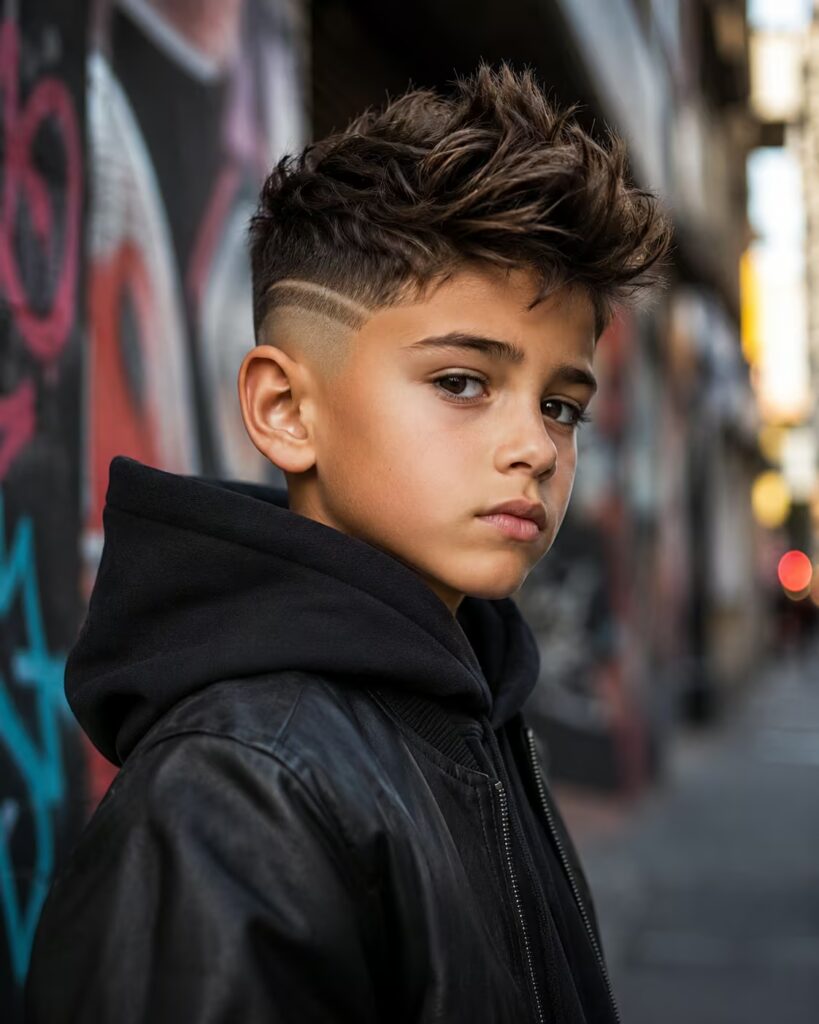The Textured Quiff haircut for young boys