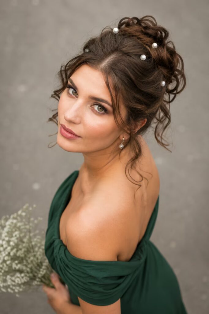 Pearl Accent Elegant Updo
