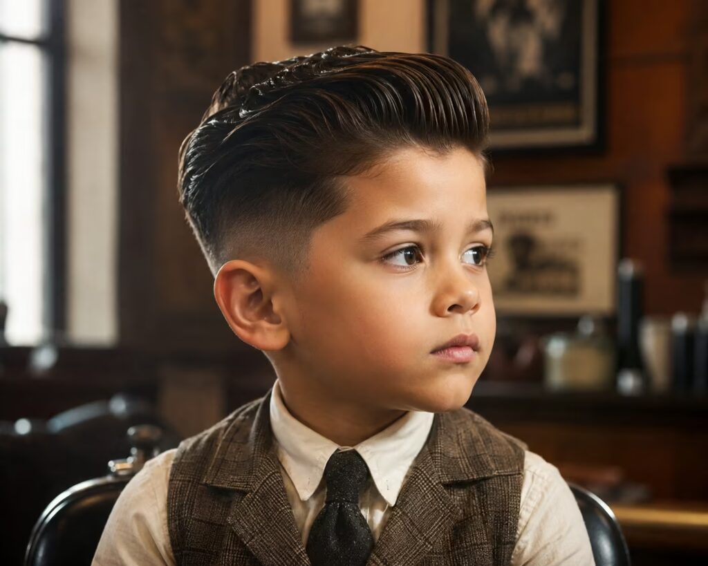 The Pompadour Boys Haircut