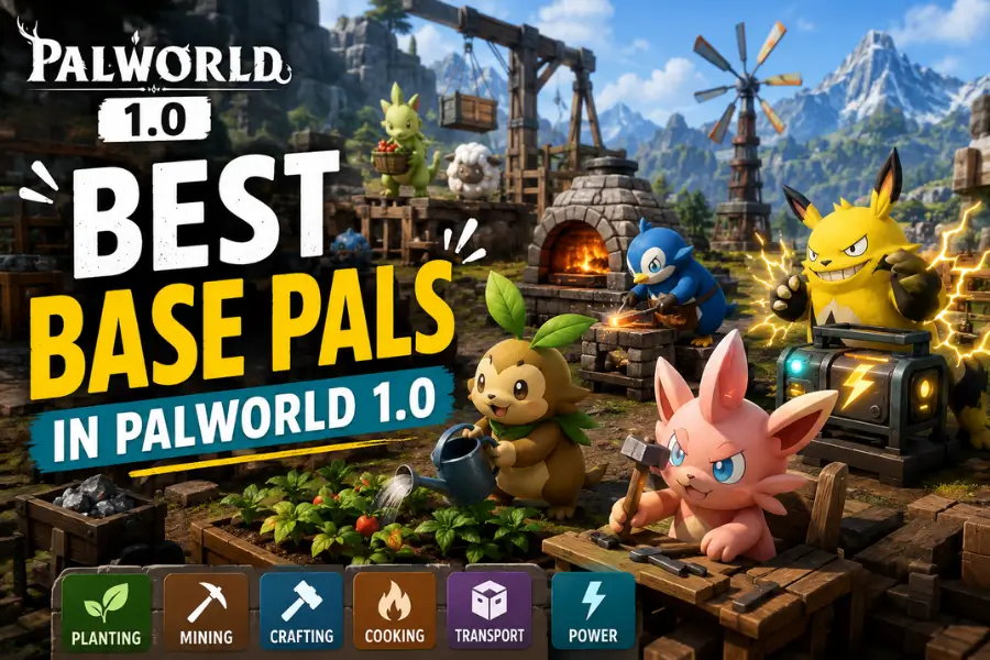 Best Base Pals in Palworld 1.0
