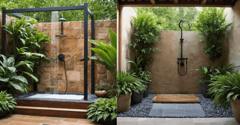 8. Cast Iron Plant (Aspidistra elatior)  as winter-proof plant for outdoor shower