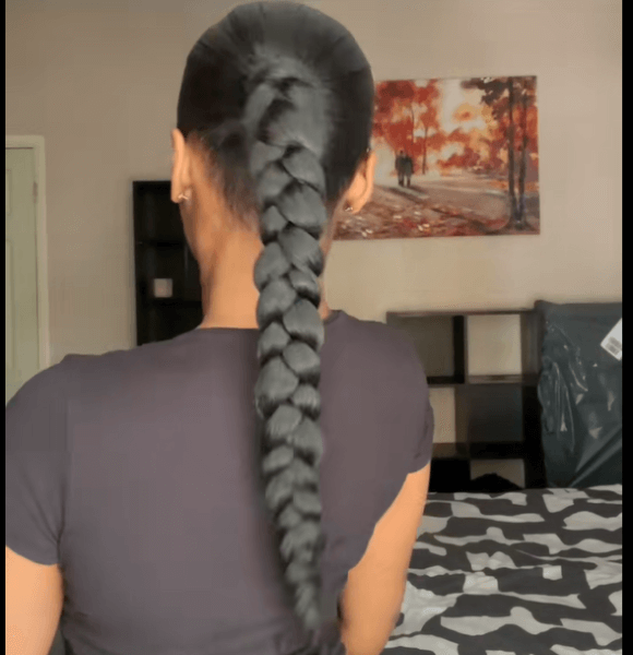 Low Braided Ponytail