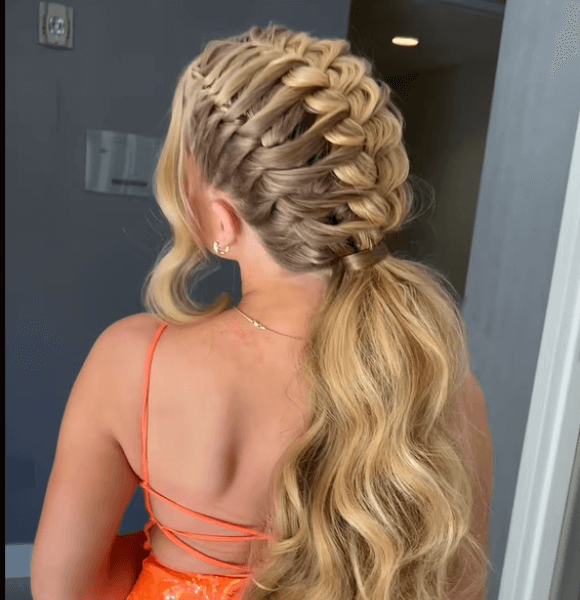 Volumized Braided Ponytail