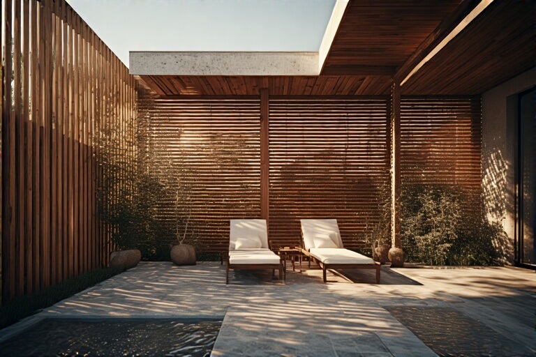 6. Louvered Fence Panels